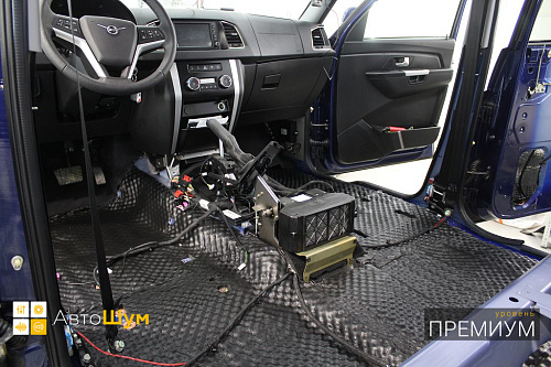 Шумоизоляция днища УАЗ Патриот