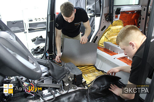 Клеим Шумопоглотитель на пол УАЗ Патриот