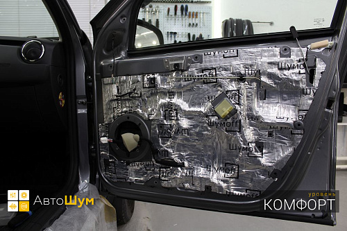 Шумоизоляция дверей Рено Дастер.