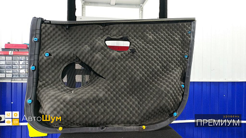 Шумоизоляция дверной обшивки Хендай Ай 30