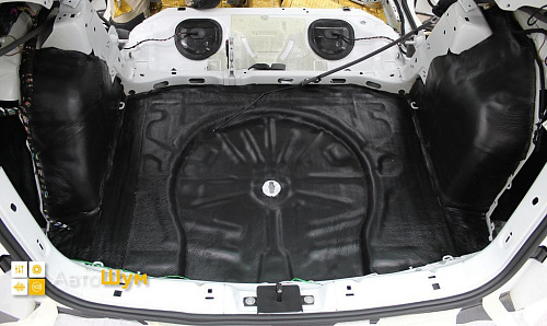 Шумоизоляция багажника Шкода Карок