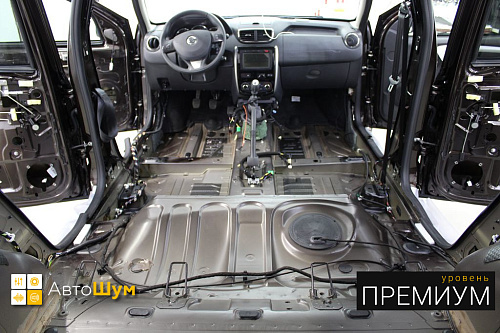 Штатная шумоизоляция днища Ниссан Террано