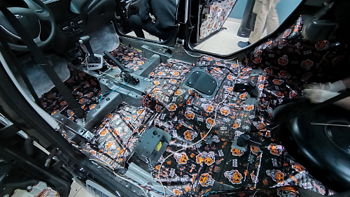 Виброизоляция пола Лада Гранта