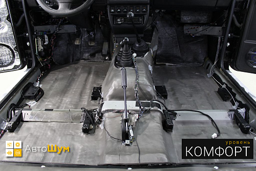 Шумои и теплоизоляция пола Нивы 2121