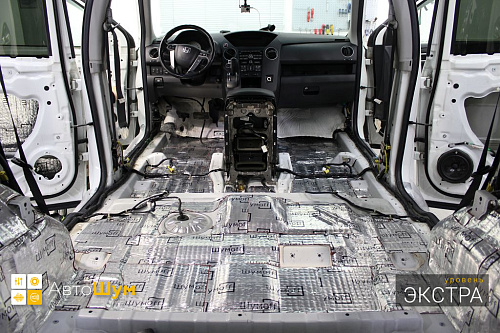 Виброизоляция пола Хонды Пилот