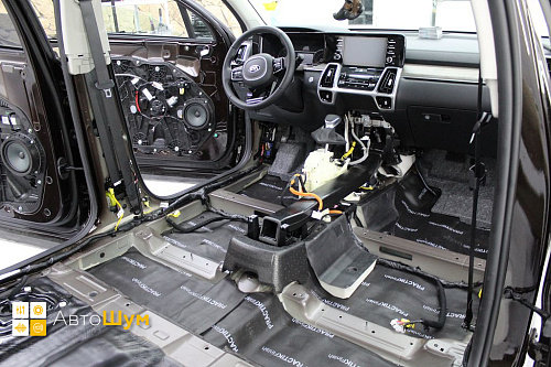 Звукоизоляция днища Киа Соренто