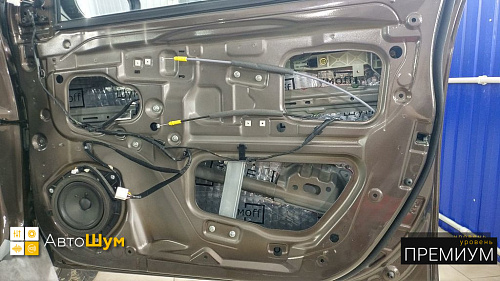 Виброизоляция дверей Киа Рио КБ