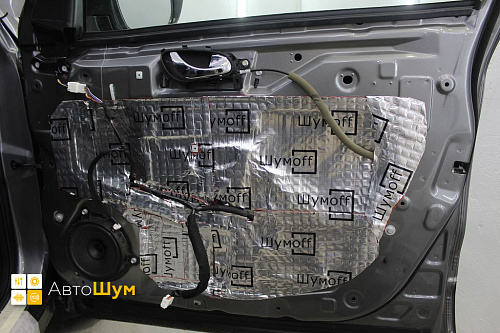 Шумоизоляция двери Ниссан Кашкай Джи11