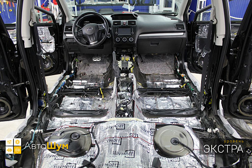 Виброизоляция днища Субару ХВ