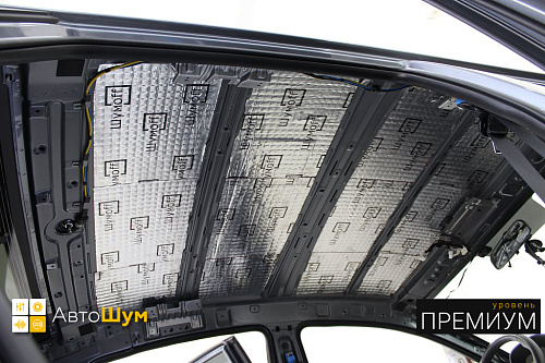 Виброизоляция крыши Хендай Солярис