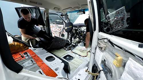 Разбор салона Митсубиси Паджеро