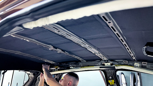 Шумоизоляция крыши Хендай Ай Икс 35