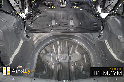 Виброизоляция багажника хендай туксун.