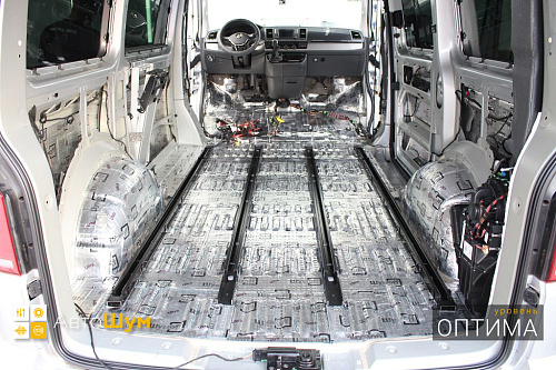 Виброизоляция днища Фольксваген Мультивэн