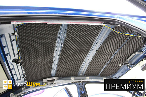 Шумоизоляция крыши Киа Рио.
