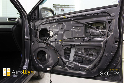 Виброизоляция дери Киа Рио