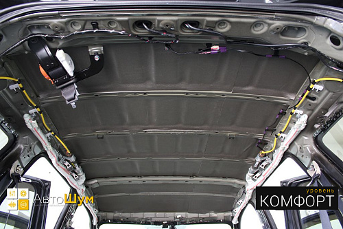 Шумо и теплоизоляция крыши Митсубиси Аутлендер GF.