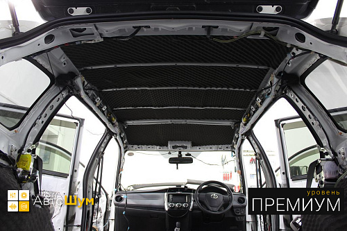 Шумо и теплоизоляция крыши Тойота Филдер