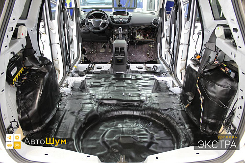 Клеим Шумофф Герметон 7Л в багажник Форд Куга