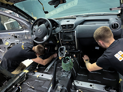 шумоизоляция пола Ниссан Террано