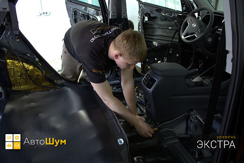 Клеим Шумопоглотитель на пол Хендай Туксон