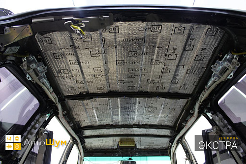 Виброизоляция крыши Тойоты Ленд Крузер Прадо 120