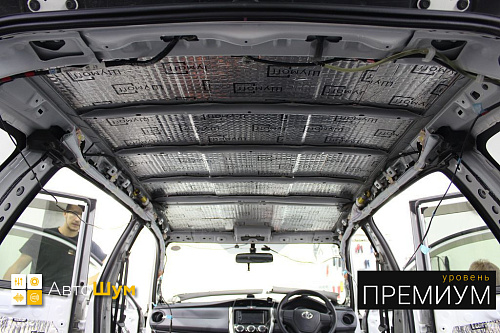 Виброизоляция крыши Тойота Филдер