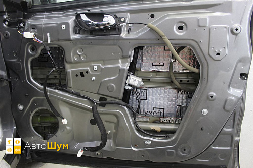 Виброизоляция дверей Ниссан Кашкай Джи11