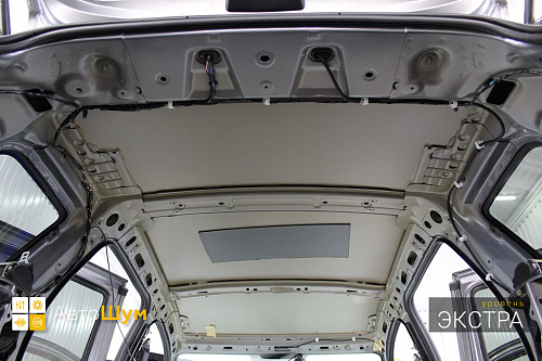Штатная шумоизоляция крыши Рено Дастер