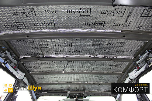 Виброизоляция крыши Ниссан Кашкай.