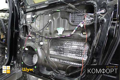 Виброизоляция дверей лексус рх