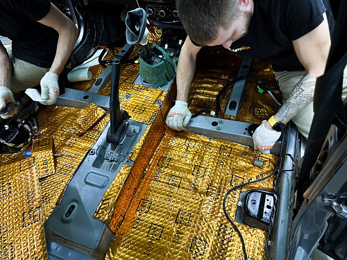 Виброизоляция пола Ниссан Террано