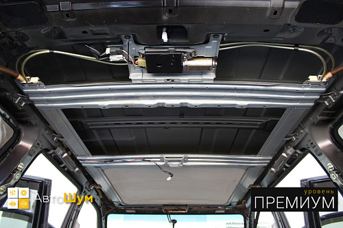 Штатная шумоизоляция крыши Ниссан Х Трейл