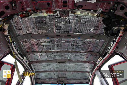 Виброизоляция крыши Хонды ЦРВ