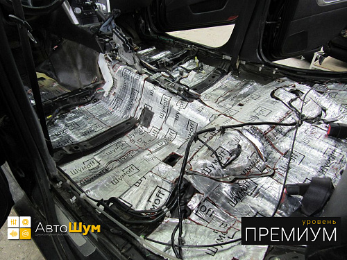 Виброизоляция пола Субару ХВ.