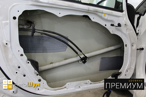 Штатная шумоизоляция дверей киа церато