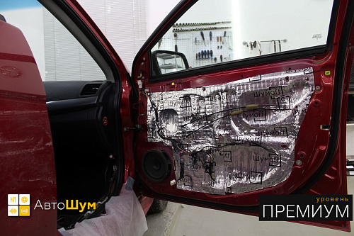 Шумоизоляция дверей Митсубиси Лансер