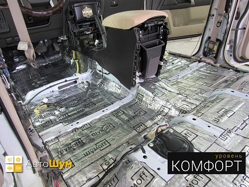 Виброизоляция пола ленд крузер прадо