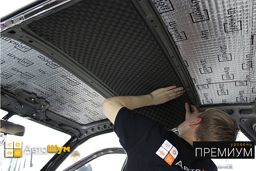 Клеим Шумофф Герметон 7 на крышу Датсун Он До