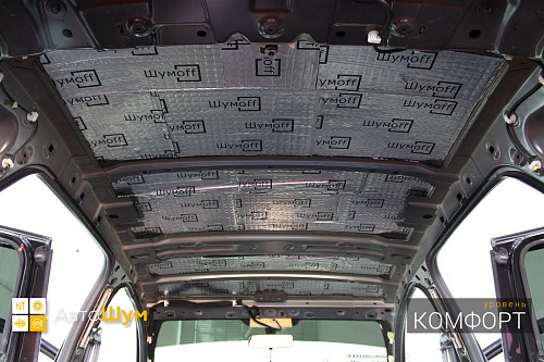 Клеим виброизоляцию Лада ИКС РЕЙ