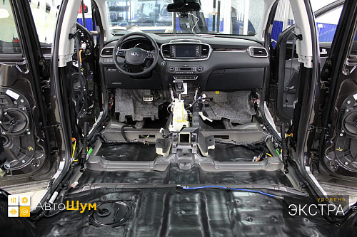 Шумоизоляция днища Киа Соренто Прайм