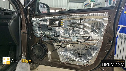 Виброизоляция дверей Киа Рио КБ