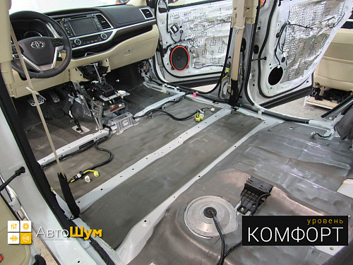 Шумка пола Тойоты Хайлендер.