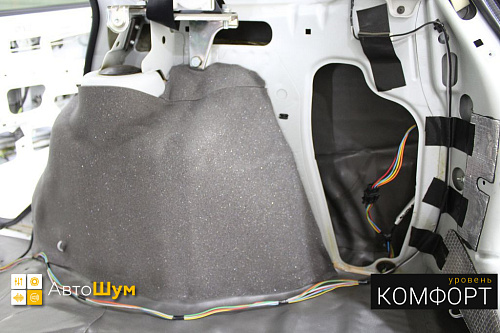 Шумоизоляция арок и крыльев Лады Калины
