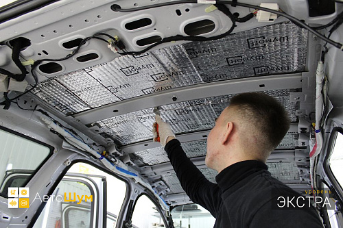 Виброизоляция крыши Форд Куга