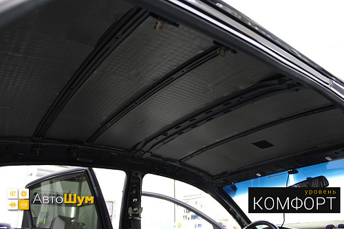 Подготовка крыши Nissan Teana к монтажу виброизоляции