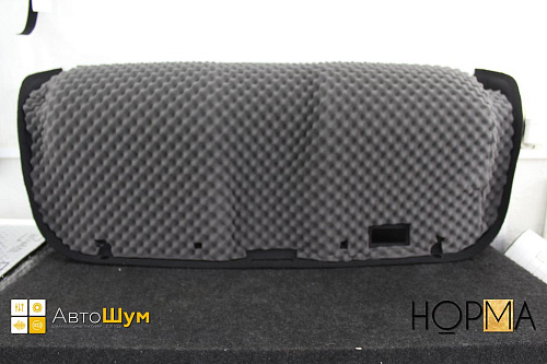 Шумоизоляция обшивки крышки багажника Ниссан Альмеры.