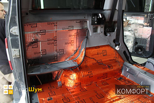 Клеим Шумофф М3 на арки УАЗ Патриот.