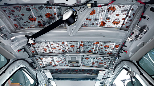 Виброизоляция крыши Мицубиси Монтеро