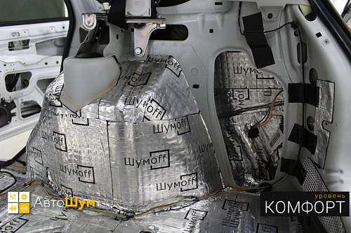 Виброизоляция арок и крыльев  Лады Калины